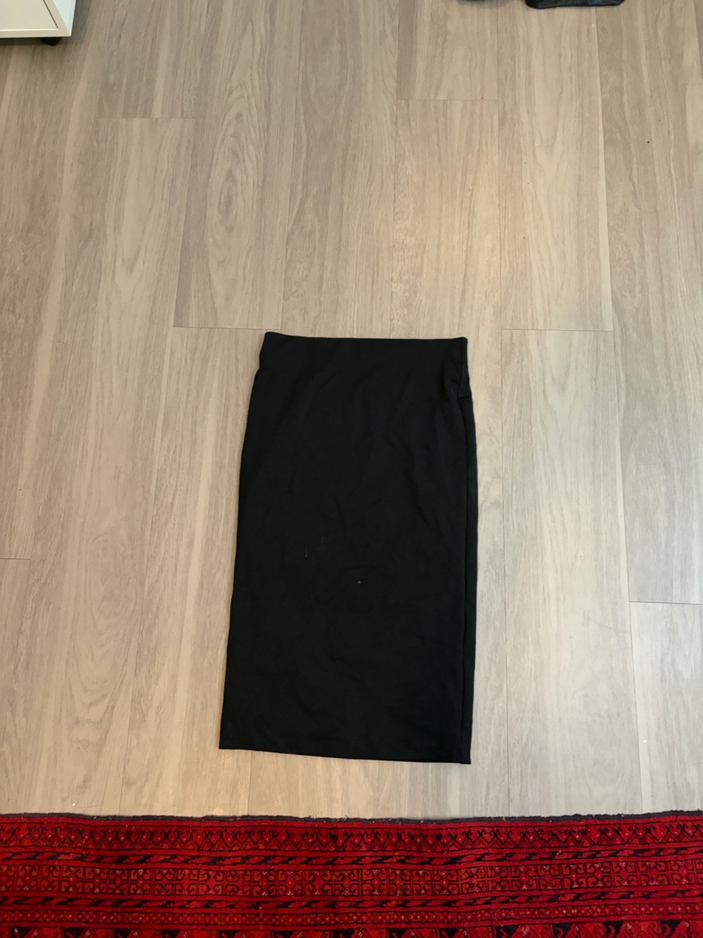 Essential Black Pencil Skirt — Sleek Mid-Length Design